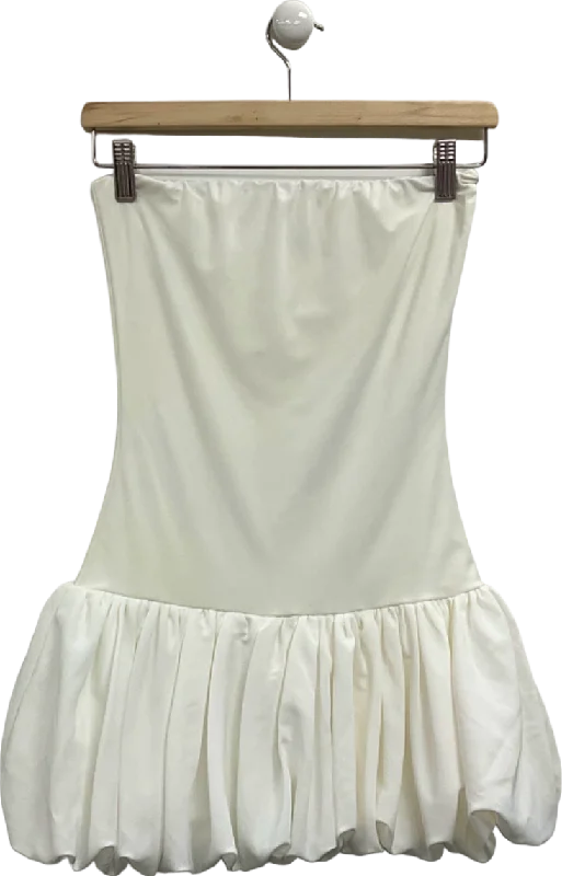 Women's Chunky Knit SweatersLola Rae White Strapless Ruffle Dress UK S/M