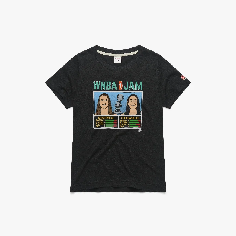 Women's Blouse with High CollarWomen's WNBA Jam Liberty 2024 Champs Ionescu And Stewart