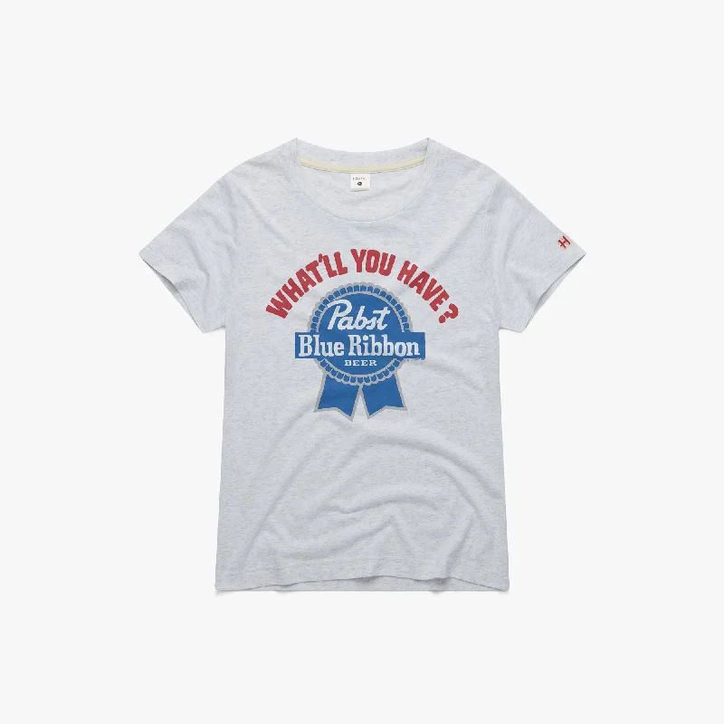 Women's Blouse with Boat NeckWomen's Pabst What'll You Have?