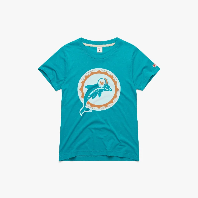 Women's Blouse with PatchesWomen's Miami Dolphins '66