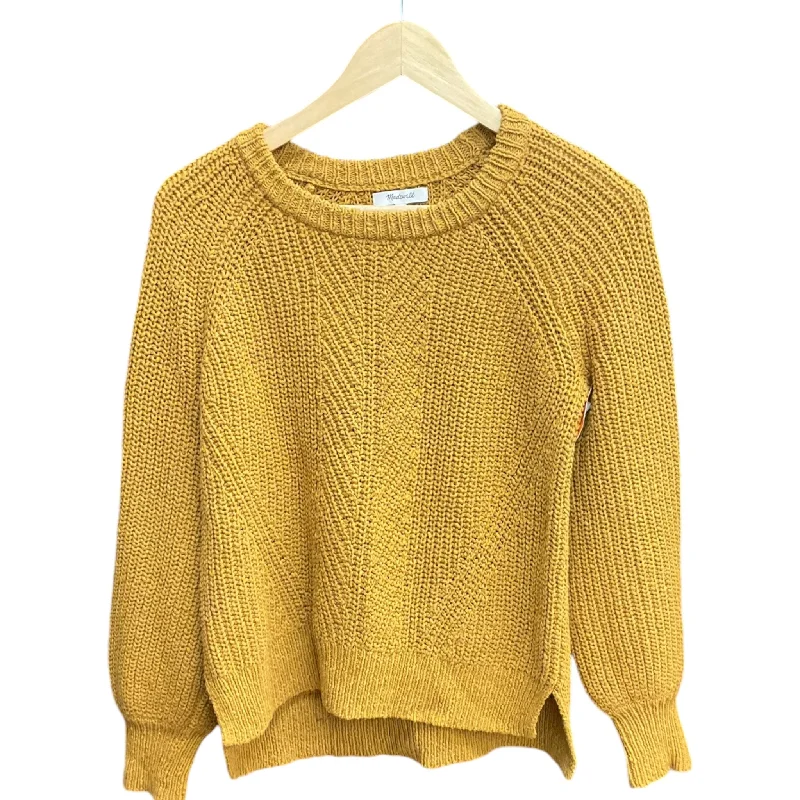 Women's Notched Collar SweatersSweater By Madewell In Yellow, Size: S