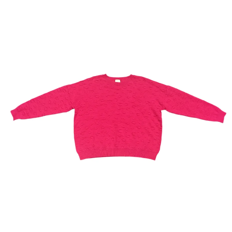 Women's Notched Collar SweatersSweater By Kerisma In Pink, Size: S