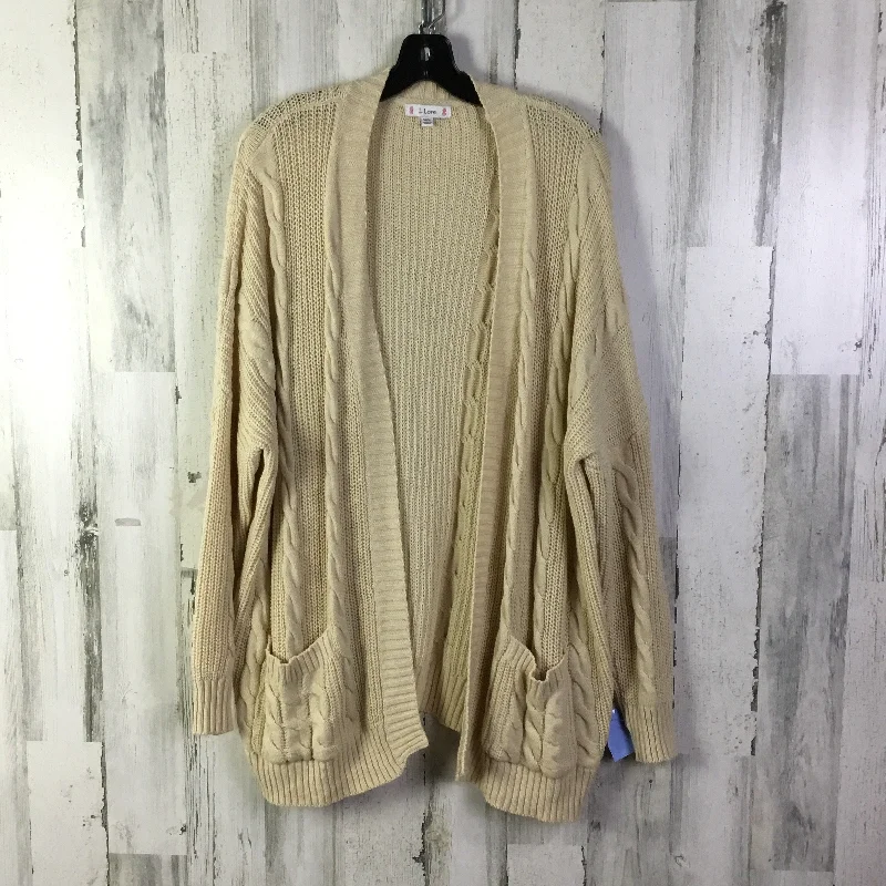 Women's Georgian Wool SweatersSweater Cardigan By L Love In Cream, Size: M