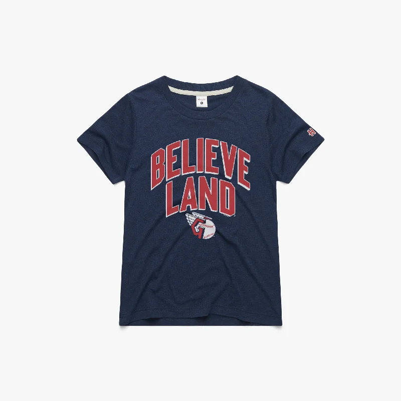 Women's Blouse with Keyhole CollarWomen's Believeland Cleveland Guardians