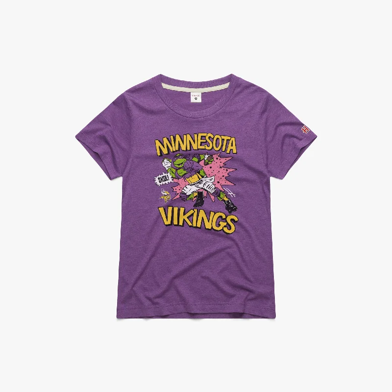 Women's Blouse for Casual WearWomen's TMNT Donatello x Minnesota Vikings