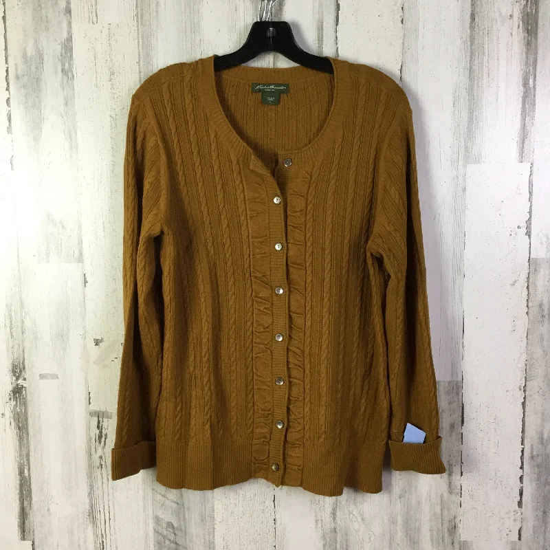 Women's Alpaca SweatersCardigan By Eddie Bauer In Tan, Size: Xl