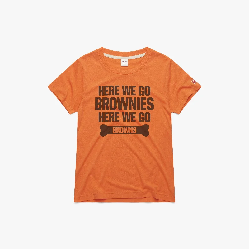 Women's Blouse with Square CollarWomen's Here We Go Brownies Here We Go