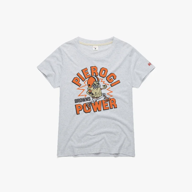 Women's Blouse with V-Shaped HemWomen's Cleveland Browns Pierogi Power