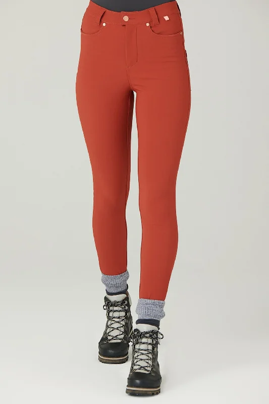 Women's Jodhpurs with Keyhole NeckHigh-Abrasion Aventurite Trousers - Rust