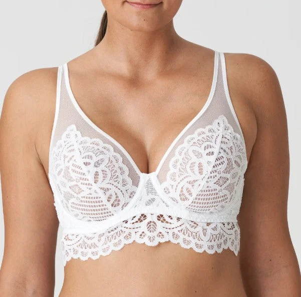 smoothing high-neck braFirst Night 0141886 Longline - White (Last Call Color!)