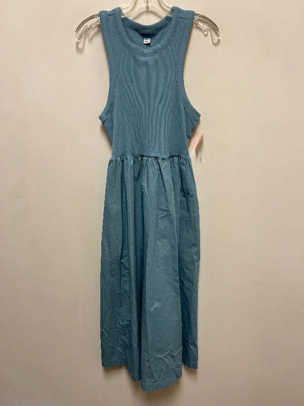 Women's Boat Collar DressesDress Casual Maxi By Old Navy In Blue, Size: L