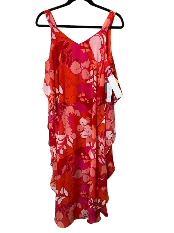 Women's Wide Collar DressesDress Casual Maxi By Robbie Bee In Floral Print, Size: S