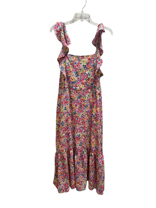 Women's Rounded Collar DressesDress Casual Maxi By Bcbgeneration In Multi-colored, Size: L