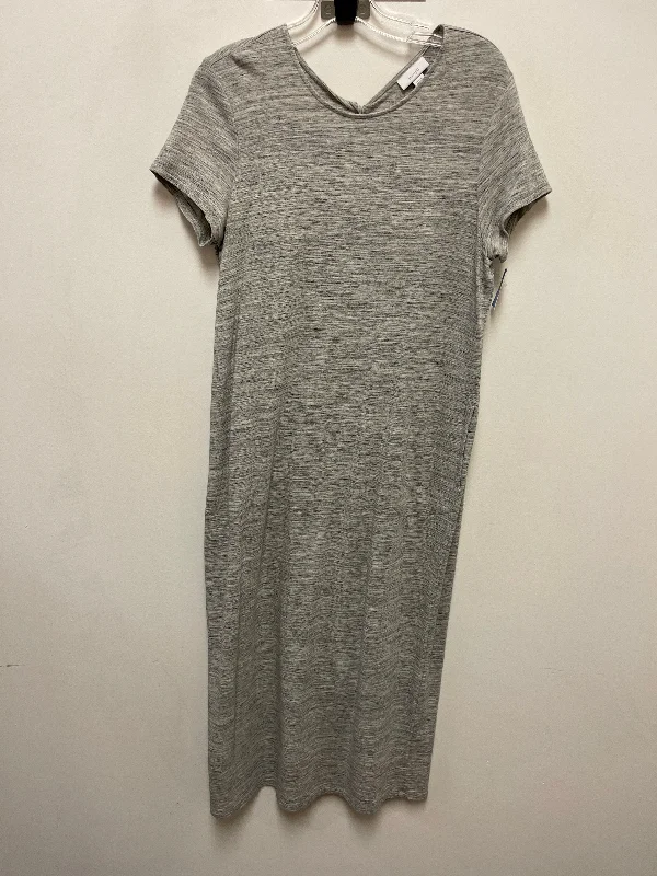 Women's Notched Collar DressesDress Casual Maxi By Pure Jill In Grey, Size: M