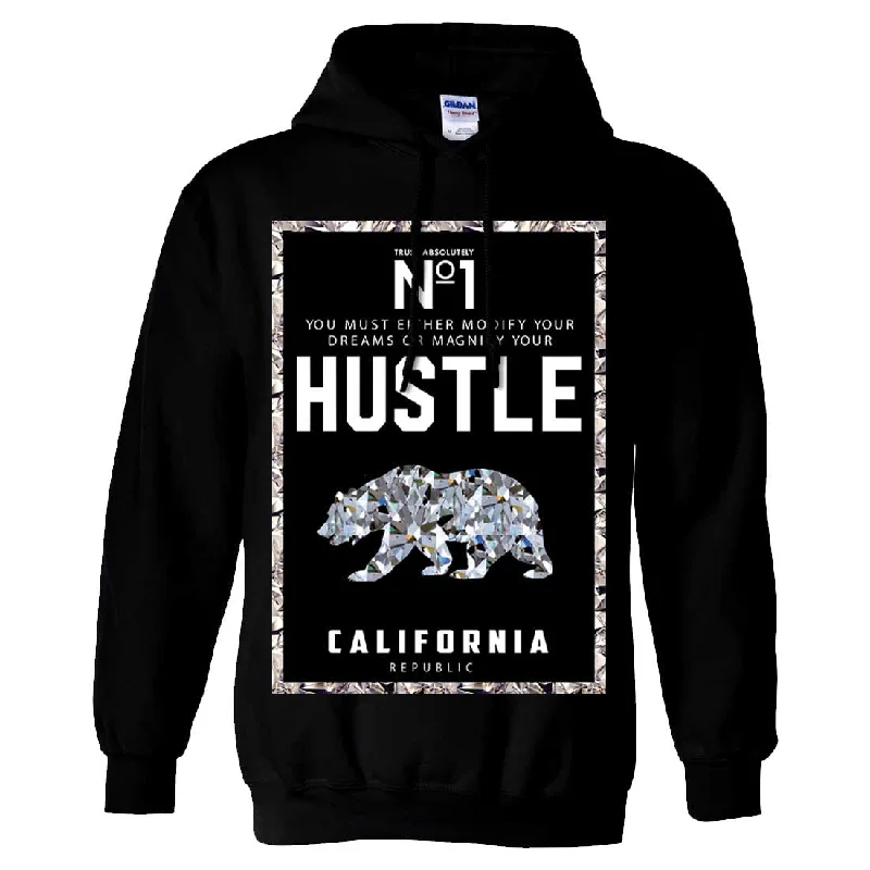 Women's Hooded Sweatshirts with Chevron LiningCalifornia Republic No. 1 Diamond Hustle Sweatshirt Hoodie