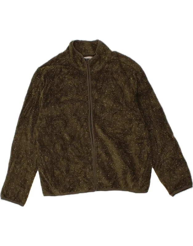 Women's Coats with Fur LiningORVIS Womens Fleece Jacket UK 18 XL Khaki Flecked Acrylic