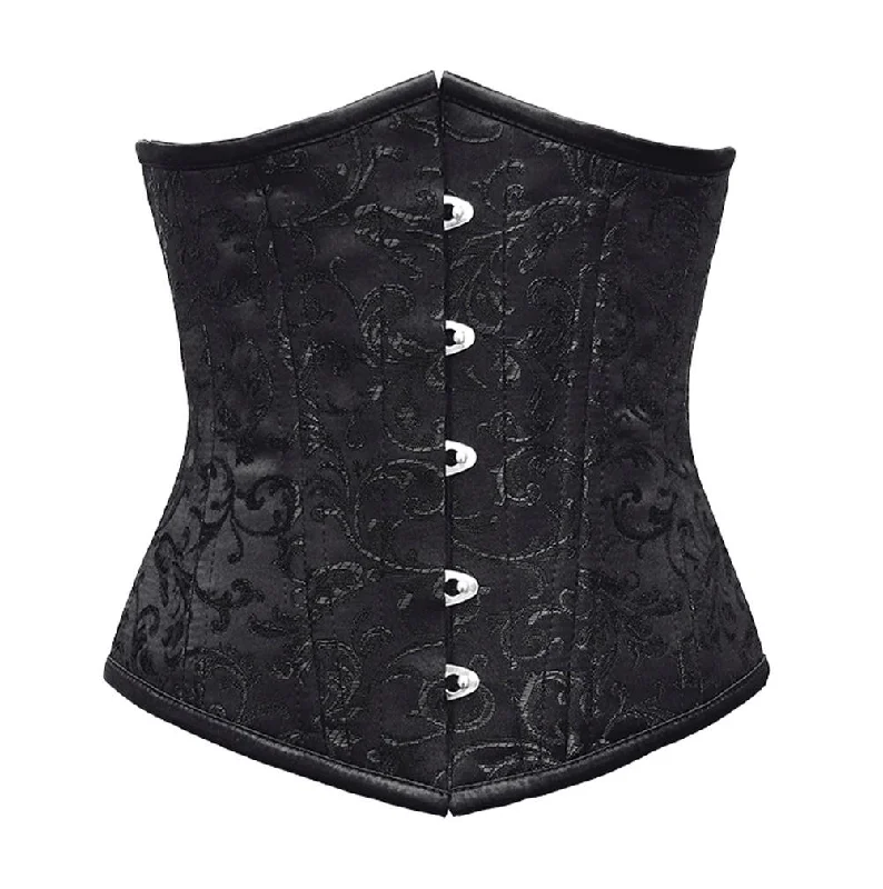 plus-size high-compression shapewear for formal eventsRica Brocade Waist Training Corset