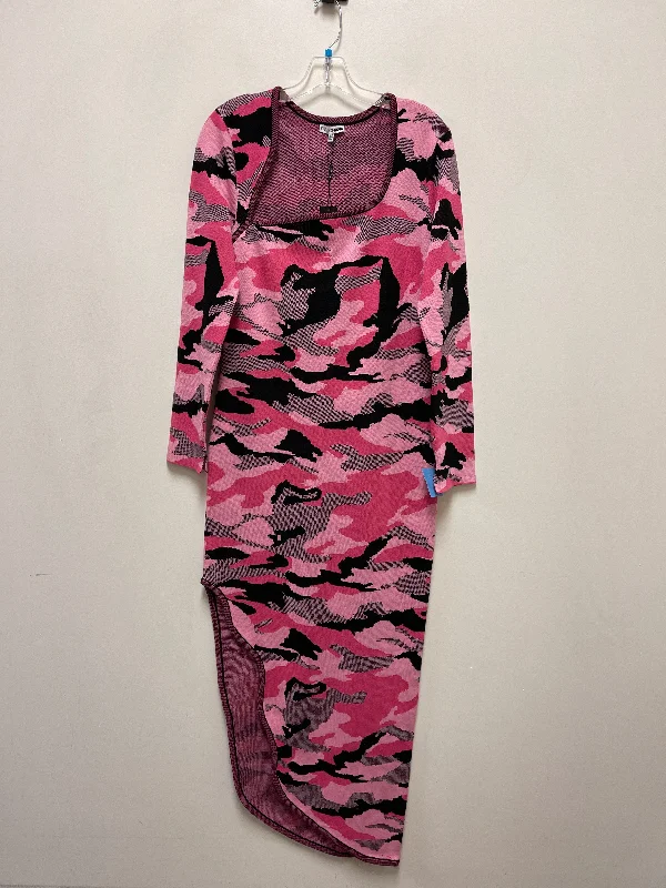 Women's Sweetheart-Neck DressesDress Casual Maxi By Fashion Nova In Camouflage Print, Size: 2x