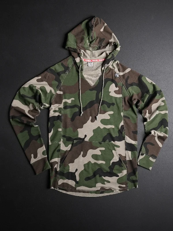 Women's Hooded Sweatshirts with Wool LiningCORE PULLOVER - CAMO