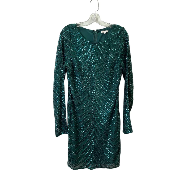 Women's High Collar DressesDress Party Short By Gianni Bini In Green, Size:Xl