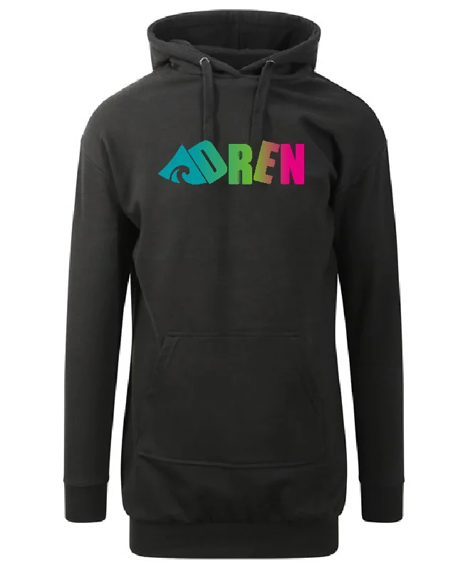 Women's Hooded Sweatshirts with Heavyweight FabricAdren Skittle Logo Hoodie Dress