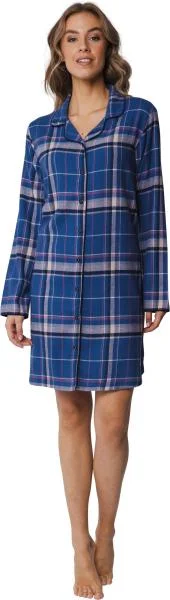 women's pajamas made in USANachthemd 10242-110-6 520 donker blauw