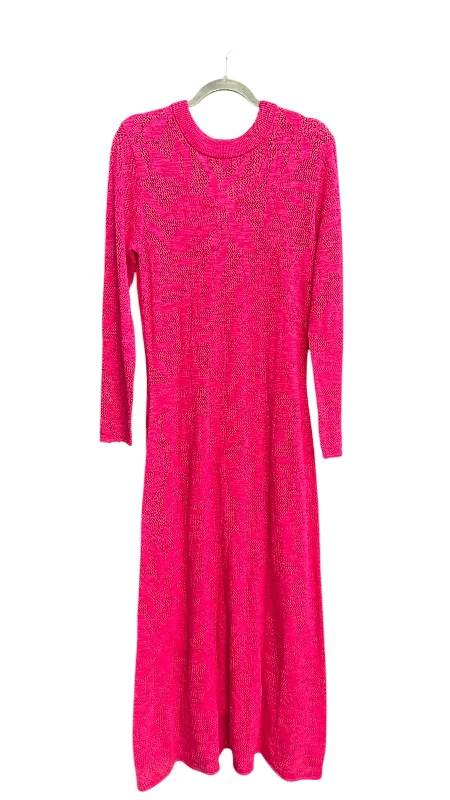 Women's Mandarin Collar DressesDress Casual Maxi By A New Day In Pink, Size: Xl