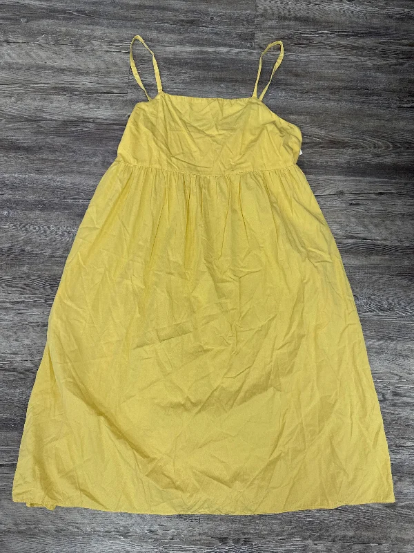 Women's Low Collar DressesDress Casual Maxi By Madewell In Yellow, Size: 2x