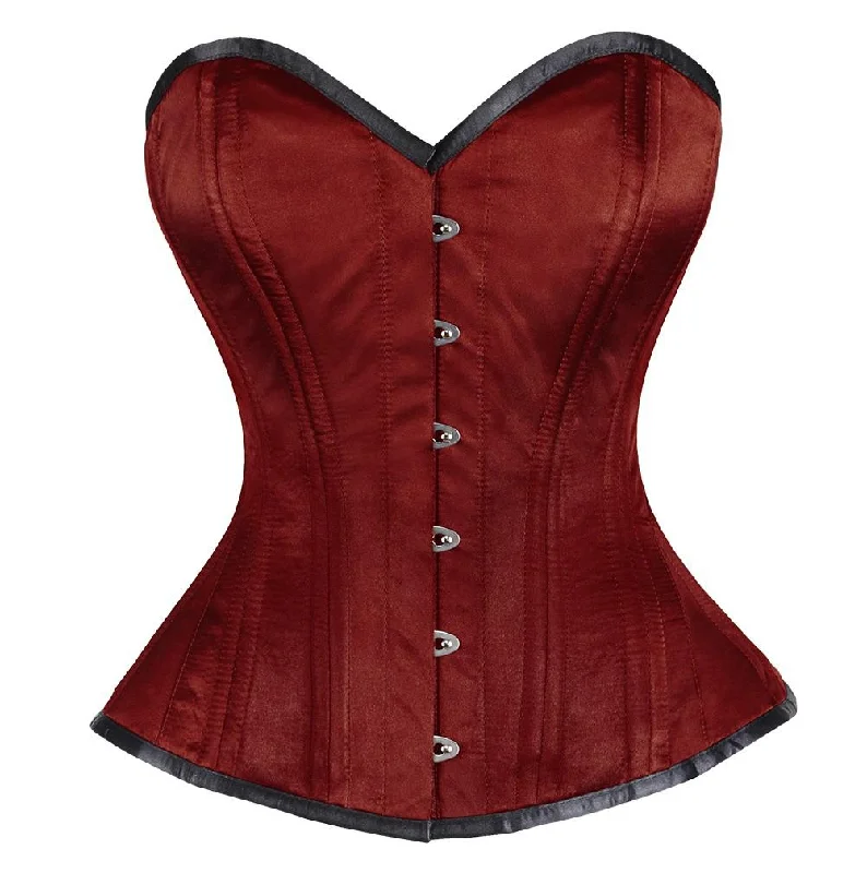 plus-size waist trainer with power mesh for firmnessMadonna Satin Waist Training Corset