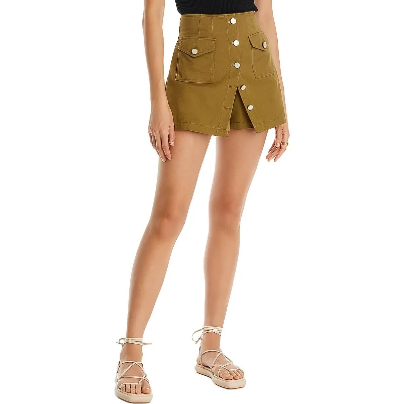 Women's Preppy SkirtsYolie Womens Side Zip Mini Skort