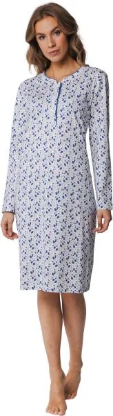 women's pajamas for a cozy night inNachthemd 10242-150-4 523 donker blauw