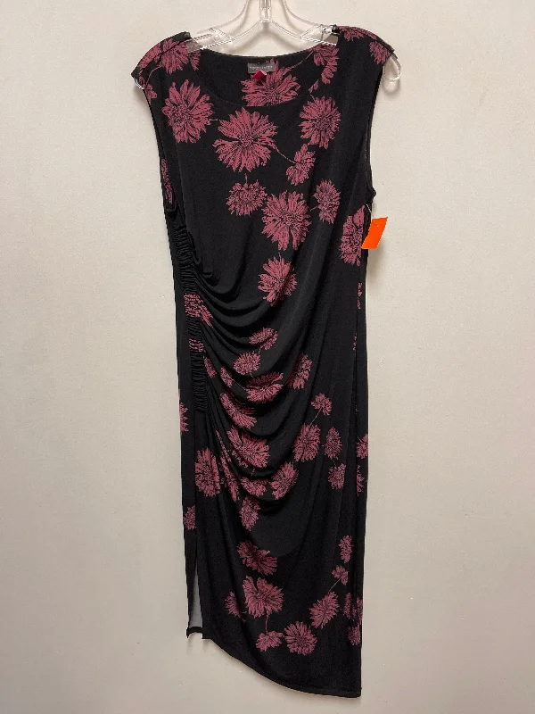 Women's Low Collar DressesDress Casual Maxi By Vince Camuto In Black & Pink, Size: M