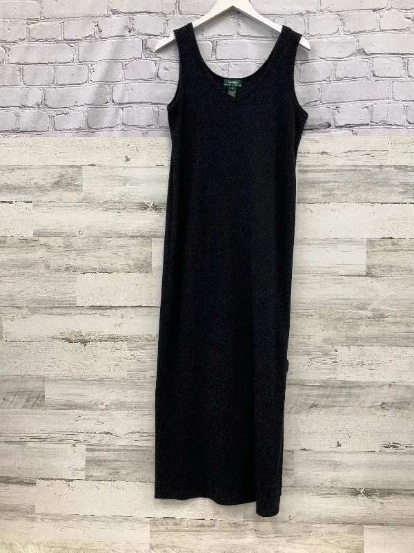 Women's Wide Collar DressesDress Casual Maxi By Lauren By Ralph Lauren In Black, Size: L