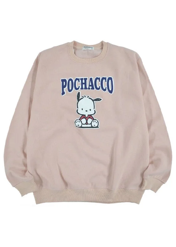 Women's Hooded Sweatshirts with Quick-Dry FabricSanrio Pochacco Logo Pullover