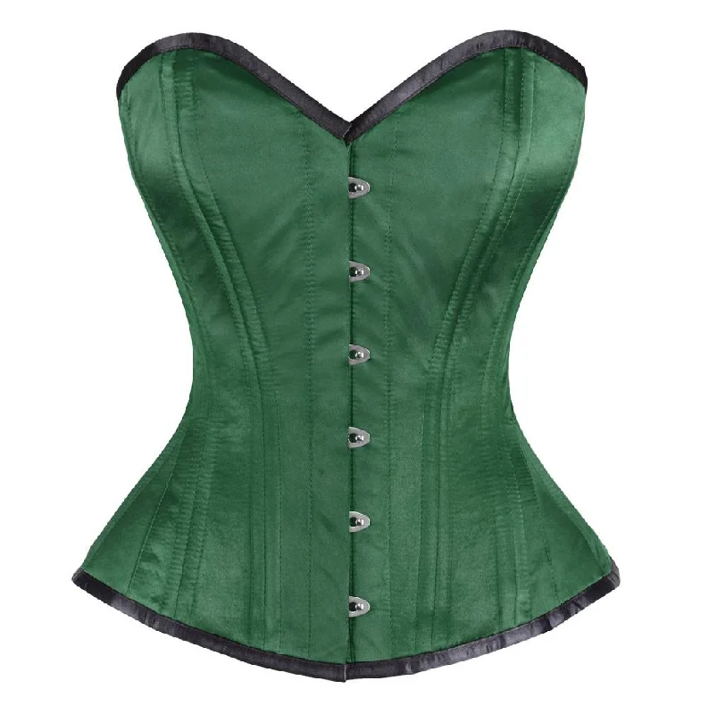 body shaper with hook-and-eye closurePetria Satin Waist Training Corset