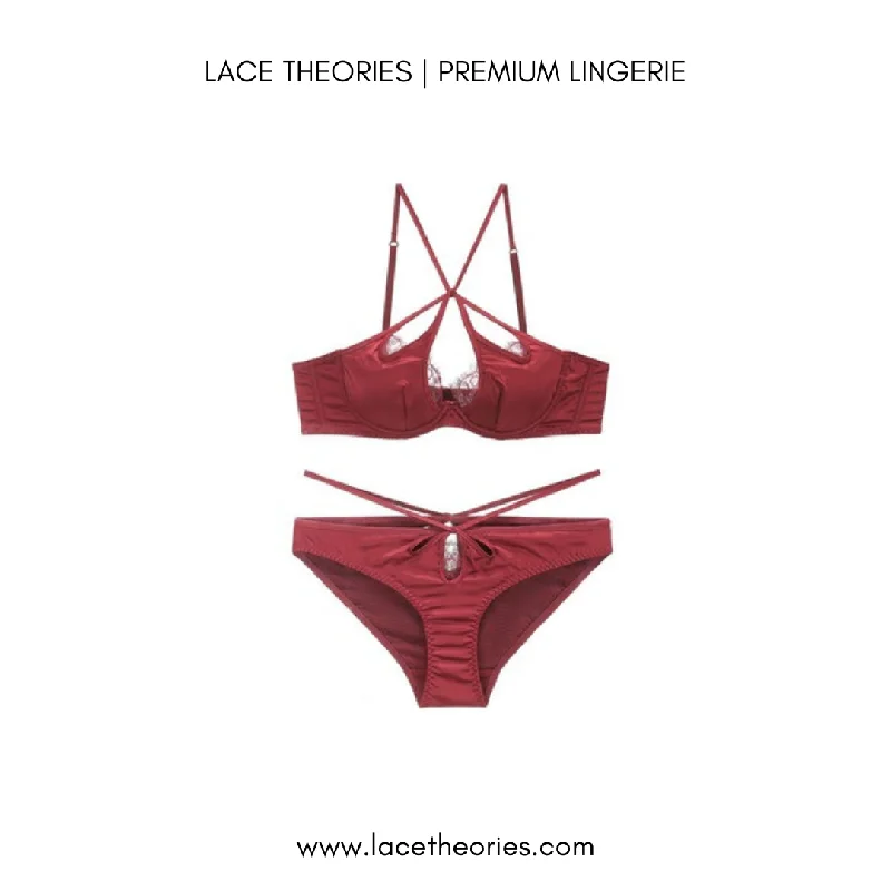 wireless maternity braNico Lingerie Set In Red