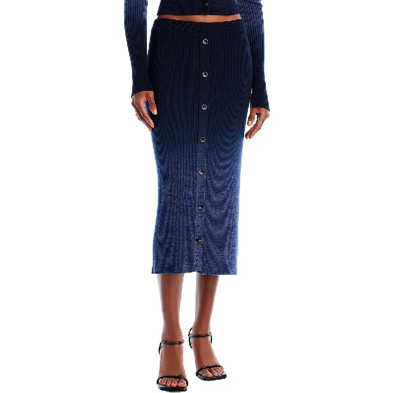 Women's Boho SkirtsWomens Gradient Marled Midi Skirt