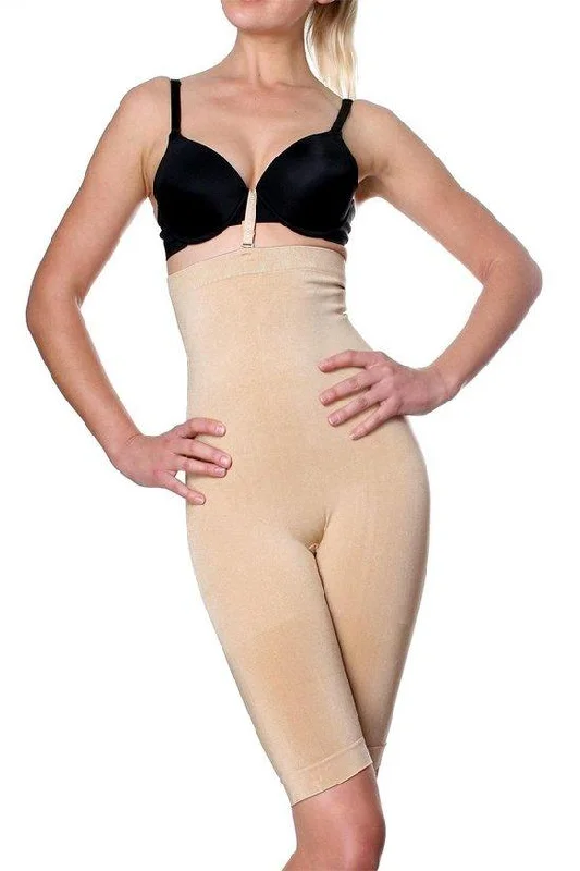 seamless shapewear for stretch fabricsHighwaisted Knee Length Full Body Slimmer