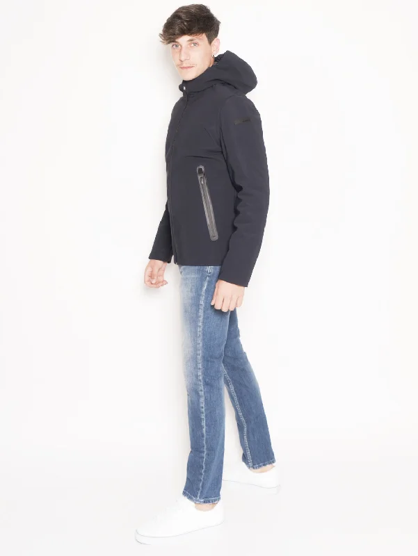 Women's Coats with ButtonsGiubbino con Cappuccio Winter Storm  Blu