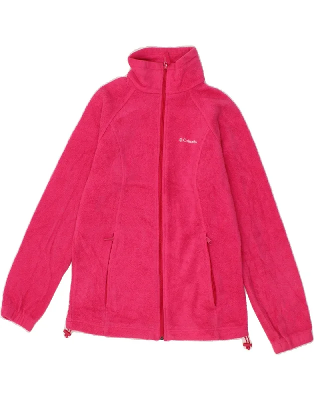 Women's Duffle CoatsCOLUMBIA Womens Fleece Jacket UK 10 Small Pink Polyester