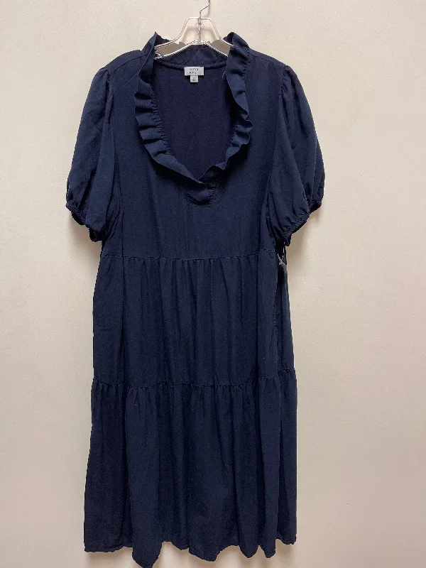 Women's Wide-Neck DressesDress Casual Maxi By Crown And Ivy In Navy, Size: 2x