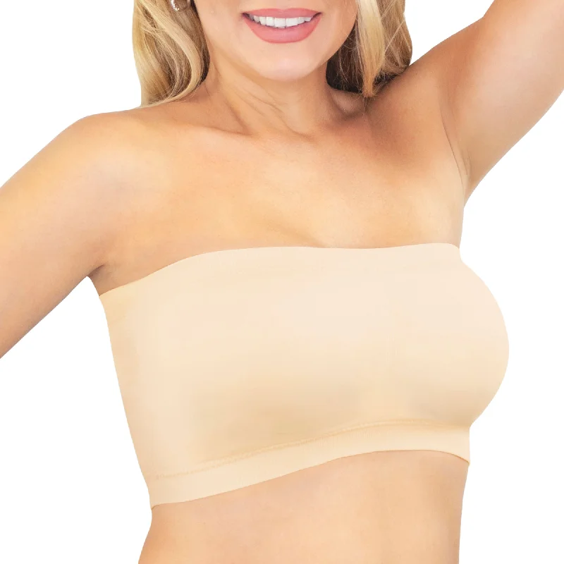 nursing bra with easy access clipsStrapless Comfort Bra - Nude