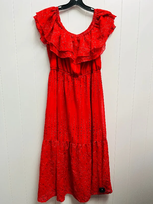 Women's Sweetheart-Neck DressesDress Party Long By SOFIA JEANS In Red, Size: Xl