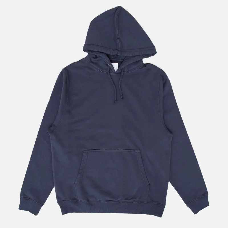 Women's Hooded Sweatshirts with Welt PocketsNavy Hooded Sweatshirt