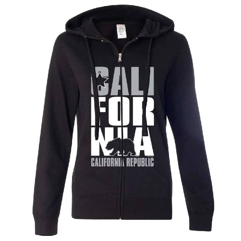 Women's Hooded Sweatshirts with ZipperCalifornia Republic Oakland Raiders Ladies Zip-Up Hoodie