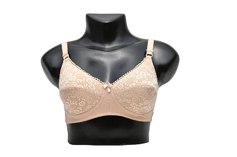 smoothing high-waisted bra for tummy controlLight pad lace bra