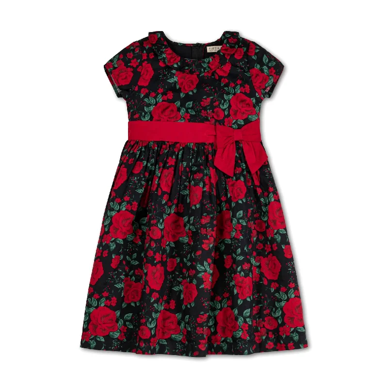 Women's Gathered DressesRuffle Collar Party Dress - Baby