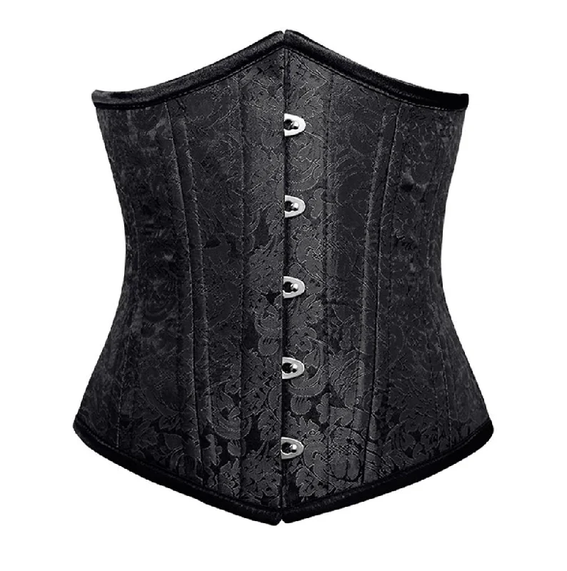 open-bust corset shapewear with lace appliquéKatrin Brocade Waist Training Corset