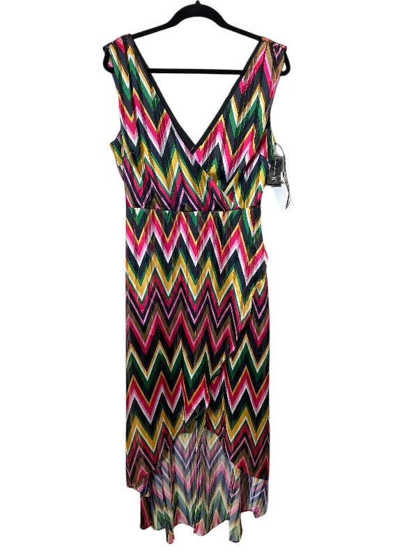 Women's Rounded Collar DressesDress Casual Maxi By Inc In Multi-colored, Size: 8