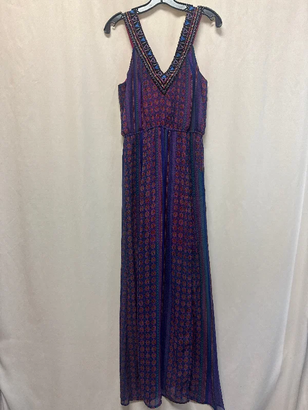 Women's Notched Collar DressesDress Casual Maxi By Francesca's In Blue, Size: M